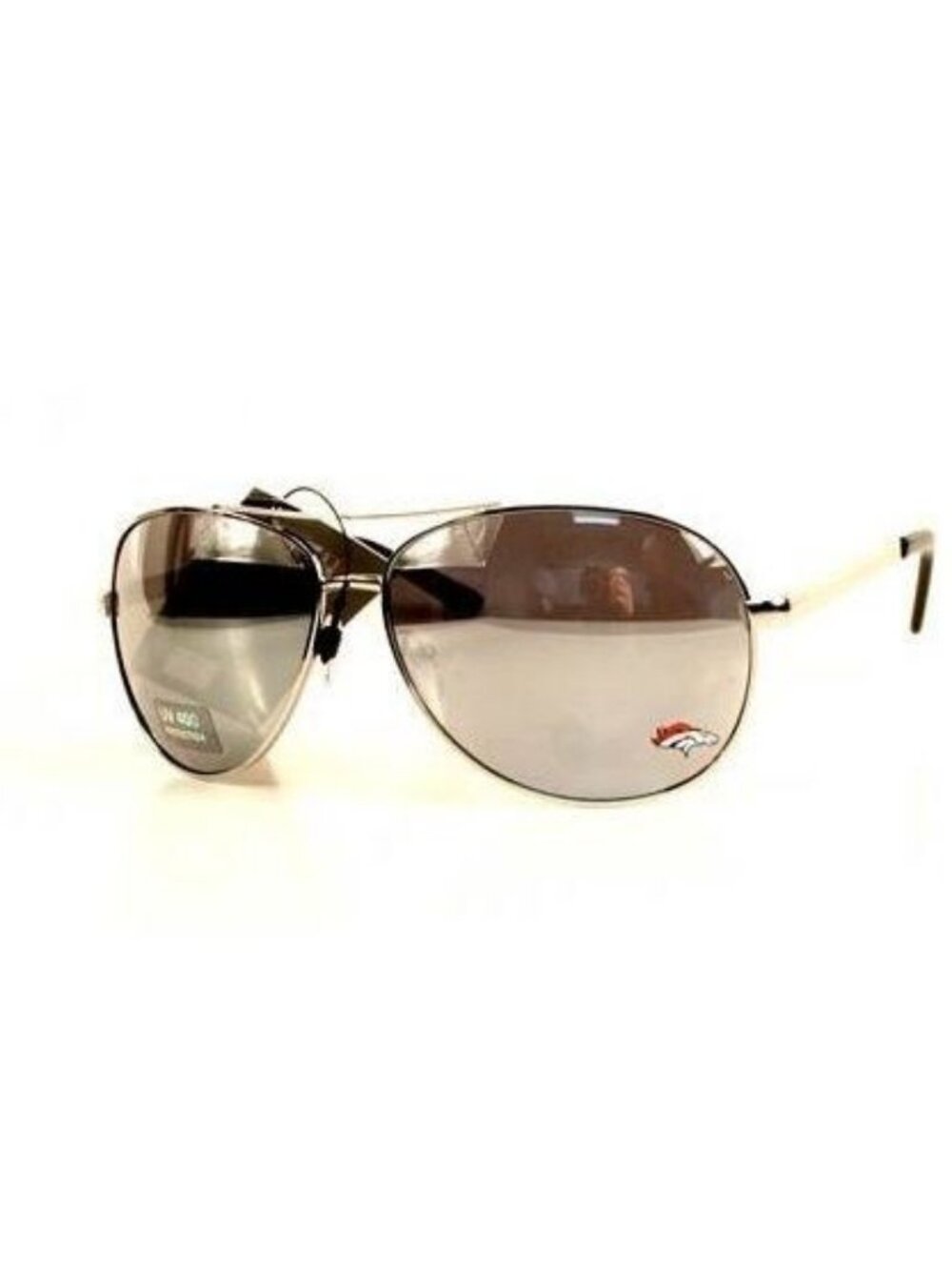 Denver Broncos NFL Sunglasses Aviator Unisex UV 400 Protection Silver Frame